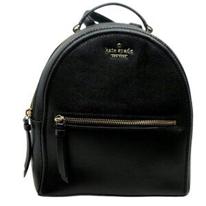 KATE SPADE~Patterson Drive Sammi~BLACK PEBBLED LEATHER BACKPACK BAG